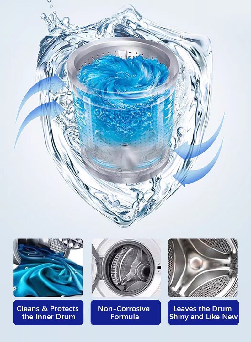DUER Washing Machine Cleaner, 6 in 1 Washer Odor Eliminator, Build-up & Residue Removal for All Washers, 520ml - Image 4